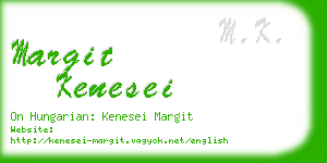 margit kenesei business card